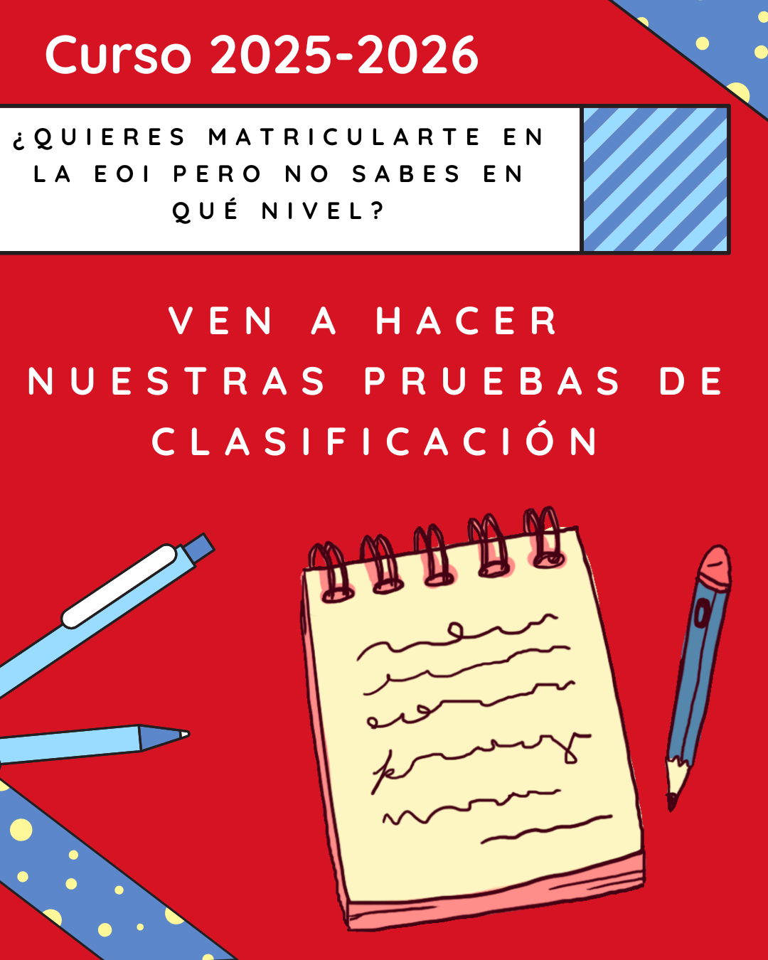 Pruebas clasificación