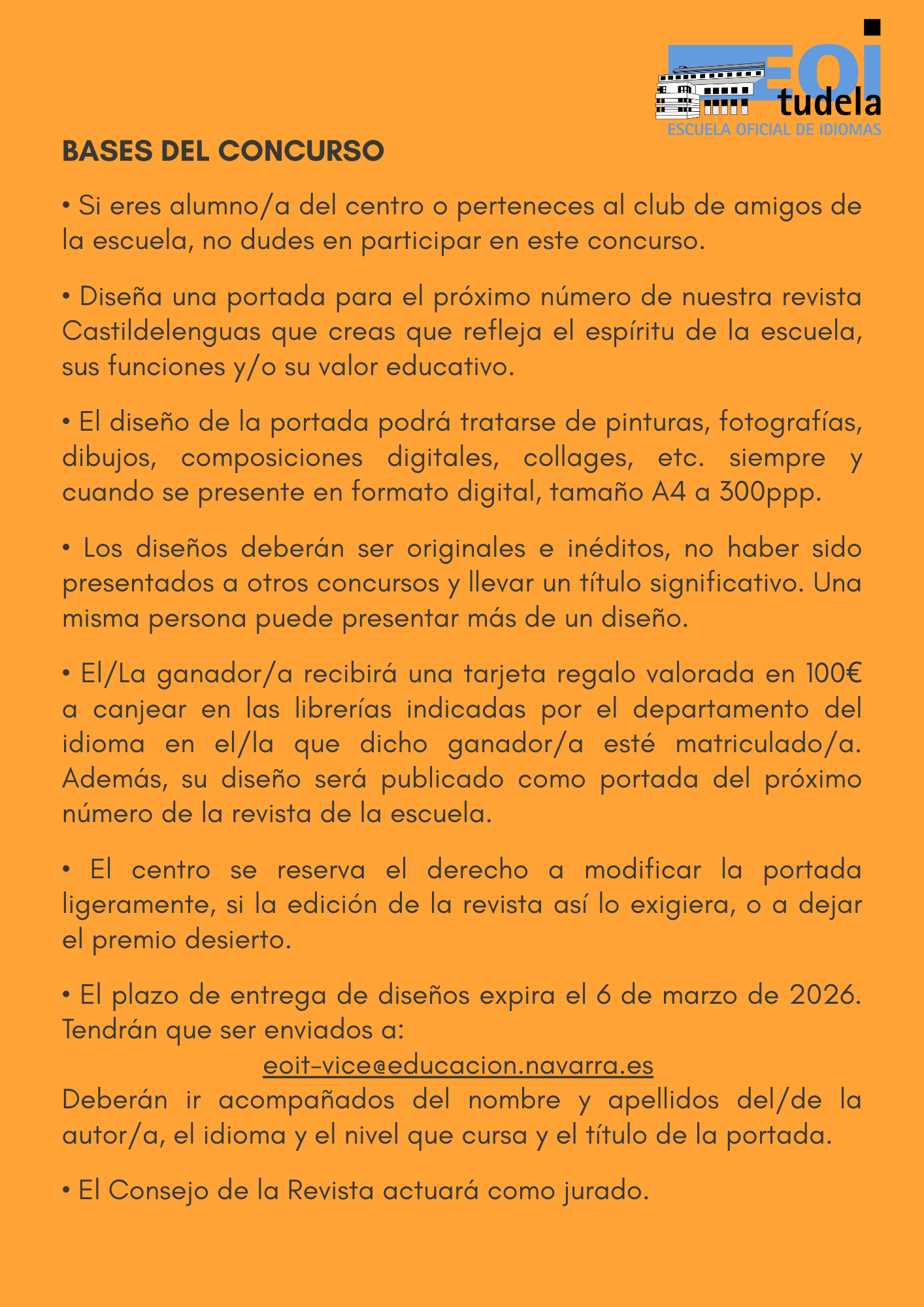 Concurso de Portadas Revista Castildelenguas