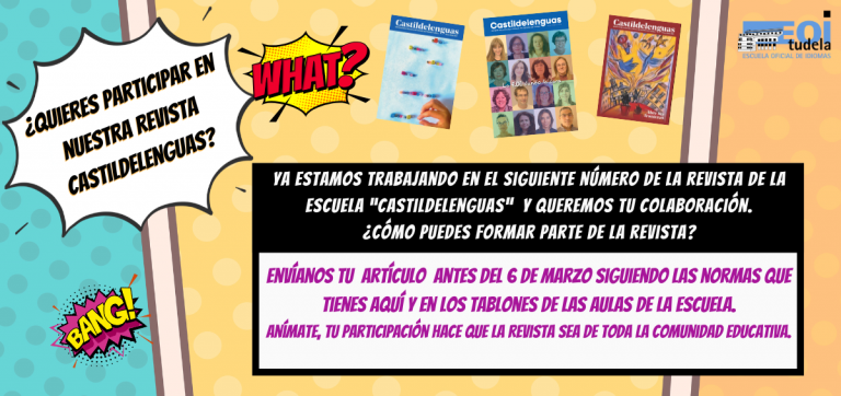 Participa en el nuevo número de la Revista de la Escuela